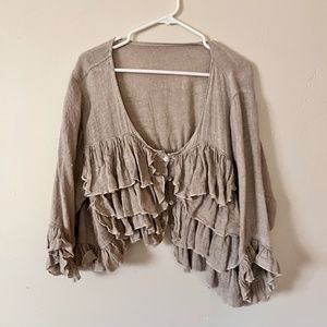 magnolia pearl linen jacket